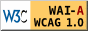 W3C-WAI-A WCAG 1.0 Icon